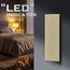 BSEED Touch Lichtschalter Dreifach 1 Fach 2 Wege Glas Lichtschalter Gold Led Touch Schalter Touchscreen Funktioniert mit LED Lampe 228mm EU Standard