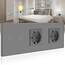 BSEED Touch Lichtschalter mit Schuko Steckdose mit LED Anzeiger 2 Fach 2 Wege Glas Lichtschalter mit Doppelt Wandsteckdosen Grau 228mm
