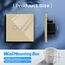 BSEED Touch Lichtschalter 3 Fach 1 Weg Wandschalter Unterputz Lichtschalter mit Glasrahmen 86mm Lichtschalter Gold 500W(Nicht Smart Schalter)