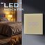 BSEED Touch Lichtschalter 3 Fach 2 Wege Glas Lichtschalter Gold Led Touch Schalter Touchscreen Funktioniert mit LED Lampe EU Standard(Nicht Smart Schalter)