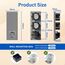 BSEED Touch Lichtschalter mit Schuko Steckdose mit LED Anzeiger doppelte 2 Fach 2 Wege Glas Lichtschalter mit eine Wandsteckdosen Grau 228mm