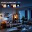 BSEED 2 Pack Touch Lichtschalter 3 Fach 1 Weg Wandschalter Unterputz Lichtschalter mit Glasrahmen 86mm Lichtschalter Gold 500W(Nicht Smart Schalter)