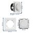 REV PrimaLuxe Dimmer - Lichtschalter für LED Lampen 5-100W und Glühlampen 5-300W, weiß