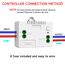 Cerhot doppel funkschalter 230v funk lichtschalter set funk lichttaster funk-wandschalter funkschalter fernbedienung batterielos kabellose lichtschalter funktaster für Lichter (EU 2Gang 2V2 A)