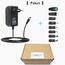 ZUOKENZU AC Adapter 9V 2A Netzteil AC220V zu DC9V 500mA 1000mA 1500mA 2000mA Leistungstreiber 5,5mm mit 8 DC Steckeradaptern Konverter Wechselrichter Ladegerät Transformator AC-DC Adapter (DC9V~2A)