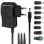 ZUOKENZU AC Adapter 5V 2A Netzteil AC220V 230V zu DC5V 500mA 1000mA 1500mA Leistungstreiber 5,5mm mit 8 DC Steckeradaptern Konverter Wechselrichter Ladegerät Transformator AC-DC Adapter (DC5V~2A)