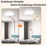 Tedeligo Funkschalter Set, Handsender Wandsender 2 in 1 Lichtschalter 100M Kontrollbereich Reichweite Für 230V Licht, Leistung Bis Zu 2500W,Lampe Keine Verkabelung Erforderlich, Weiß