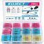 Kuject Stoßverbinder 210stk Kabelverbinder, Quetschverbinder Wasserdicht Schrumpfverbinder Set 10-22 AWG Stossverbinder