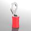 AUPROTEC 50x Ringkabelschuhe 0,5-1,5 mm² rot Loch-Ø M8 Teillisoliert PVC RV Kabel-Verbinder aus Kupfer verzinnt