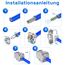 HB-DIGITAL 24x CAT 8 Keystone RJ45 Modul Buchse für starre LAN Kabel - GHMT Zertifiziert - 40 Gbit/s AWG 22-26 werkzeuglos LSA vollgeschirmt STP vergoldete Kontakte für Patchpanel und Netzwerkdose