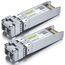 10Gtek 2-Stück 10Gb SFP+ SR Multimode Modul, 10GBase-SR LC Transceiver Kompatibel für Cisco SFP-10G-SR, Meraki, Mikrotik, Ubiquiti UniFi, Netgear, Zyxel, D-Link, TP-Link, Open Switch