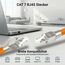 8x CAT 7 RJ45 Stecker 10 GBit/s 600 MHz Netzwerkstecker werkzeuglos PoE für CAT8 CAT7A CAT7 CAT6A Netzwerkkabel Verlegekabel Installationskabel AWG 22-24 LAN Kabel Crimpstecker Vergoldete Kontakte