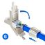 HB-DIGITAL 1x CAT 8 RJ45 Stecker Netzwerkstecker für starre LAN Kabel Verlegekabel Ethernet - werkzeuglos LSA - 40 Gbit/s AWG 22-26 vollgeschirmt STP 50μ vergoldete Kontakte