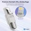 HB-DIGITAL 2x CAT 7 RJ45 Stecker Netzwerkstecker für starre LAN Kabel Verlegekabel Ethernet - werkzeuglos LSA - 10 Gbit/s AWG 22-24 vollgeschirmt STP 50μ vergoldete Kontakte