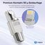 HB-DIGITAL 4x CAT 8 RJ45 Stecker Netzwerkstecker für starre LAN Kabel Verlegekabel Ethernet - werkzeuglos LSA - 40 Gbit/s AWG 22-26 vollgeschirmt STP 50μ vergoldete Kontakte