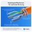 HB-DIGITAL 2x CAT 7 Keystone RJ45 Modul Buchse für starre LAN Kabel 10 Gbit/s AWG 22-24 werkzeuglos LSA vollgeschirmt STP vergoldete Kontakte für Patchpanel Netzwerkdose