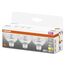 Osram Niedervolt-LED-Reflektorlampen MR16 mit Retrofit-Stecksockel, LED-Alternative zu Niedervolthalogenlampen, 6,5 W, 12 V, 2700 K, 621 lm, Lebensdauer 15000 h, Garantie: 3 Jahre, 3-pack