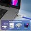 HB-DIGITAL 100x CAT 8 RJ45 Stecker Netzwerkstecker für starre LAN Kabel Verlegekabel Ethernet - werkzeuglos LSA - 40 Gbit/s AWG 22-26 vollgeschirmt STP 50μ vergoldete Kontakte