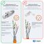 HB-DIGITAL 1x CAT 7 RJ45 Stecker Netzwerkstecker für starre LAN Kabel Verlegekabel Ethernet - werkzeuglos LSA - 10 Gbit/s AWG 22-24 vollgeschirmt STP 50μ vergoldete Kontakte