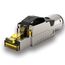 RedStar24 RJ45 Stecker Werkzeuglos CAT 8 – Netzwerkstecker für Verlegekabel AWG 22-24 – CAT8 CAT7 LAN Kabel Netzwerkkabel Ethernet – Geschirmt – LSA feldkonfektionierbar – 40 Gbps – 2 Stück