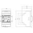 Meanwell Din-Rail-Netzteil 60W 15V 4A; MeanWell HDR-60-15; Plattenmontage