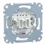 Schneider Electric Merten Taster-Einsatz, Schließer, Unterputz, 1-polig, 10A, Artikelnummer MEG3150-0000, 1 Stück (Packung mit 10)