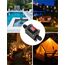 QWORK® IP65 wasserdichter Inline-Kabelschalter mit roter Kontrollleuchte, 12–24 V, 30 A, DPST-Wippschalter, Dual-Positions Ein/Aus Wippschalter