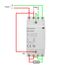 Heschen Modularer Haushalts-Wechselstromschütz, HS1-25/22, 25 A, AC/DC 220V Spule, 4-polig, 2NO 2NC, 35 mm DIN-Schienenmontage, für Schaltkreissteuerung