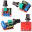Gebildet 5pcs PWM Motor-Drehzahlsteller,DC 5V-35V 5A Einstellbarer Reversible,DC 6V 12V 24V 35V Variabler Spannungsregler Dimmer-Regler,mit LED-Anzeige und Schalterfunktion