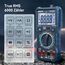 Multimeter mit 6000 Zählungen, True RMS Digital Multimeter mit Manuellem Bereich, VENLAB Strommessgerät Voltmeter, Misst genau Spannung Strom Diode Durchgang, mit LCD-Anzeige und Faltbar Ständer.