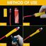 ASHINER Schrumpfschlauch Set - 580 Stück Hochwertiges Eva-Material mit Aufbewahrungskoffer - Perfekt für Elektrische Isolierung, Kabel Reparaturen und Drahtverbindungen, Gelb