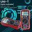 UNI-T UT890C Professionelles Digitalmultimeter Tester Voltmeter Amperemeter Ohmmeter RMS 6000-Konten Polymeter-Kapazitätstest und Temperaturmessung mit beleuchtetem LCD