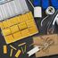 ASHINER Schrumpfschlauch Set - 580 Stück Hochwertiges Eva-Material mit Aufbewahrungskoffer - Perfekt für Elektrische Isolierung, Kabel Reparaturen und Drahtverbindungen, Gelb