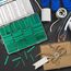 ASHINER Schrumpfschlauch Set - 580 Stück Hochwertiges Eva-Material mit Aufbewahrungskoffer - Perfekt für Elektrische Isolierung, Kabel Reparaturen und Drahtverbindungen, Grün