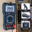 Multimeter mit 6000 Zählungen, True RMS Digital Multimeter mit Manuellem Bereich, VENLAB Strommessgerät Voltmeter, Misst genau Spannung Strom Diode Durchgang, mit LCD-Anzeige und Faltbar Ständer.