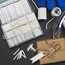 ASHINER Schrumpfschlauch Set - 580 Stück Hochwertiges Eva-Material mit Aufbewahrungskoffer - Perfekt für Elektrische Isolierung, Kabel Reparaturen und Drahtverbindungen, Weiß