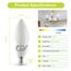 GY E14 LED Kaltweiss Lampe 4.9W 6500K 807 Lumen Kaltweiß Leuchtmittel,C37 Kerze Energiesparlampe 60W lampe ersetzt,Nicht Dimmbar LED Birnen,12 stück [Energieeffizienzklasse C]