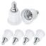 SCNNC E14 auf E27 Adapter Konverter, 120°C Hochtemperaturbeständiger Lampenfassung E14 zu E27 Lampensockel Adapter, E14 auf E27 Fassung für LED Halogen Energiespar Lampen Weiß, 6 Stück