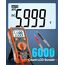 Crenova Digital multimeter, TRMS Voltmeter Ammeter Auto-Range 6000 Zähler Ohmmeter, misst Spannung Kapazität Temp Wiederstand mit Large LCD-Anzeige und Hintergrundlicht, for Automotive, Elektrike