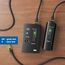 deleyCON Netzwerk Kabeltester RJ11 RJ12 RJ45 ISDN LAN Netzwerkkabel Patchkabel CAT6 CAT7 CAT8 Kabel Tester Leitungstester Kabelprüfer - Schwarz