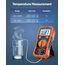 Crenova Digital multimeter, TRMS Voltmeter Ammeter Auto-Range 6000 Zähler Ohmmeter, misst Spannung Kapazität Temp Wiederstand mit Large LCD-Anzeige und Hintergrundlicht, for Automotive, Elektrike
