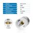 SCNNC Lampenfüße E27 auf E14 Sockel Konverter - E27 zu E14 Adapter für LED, Halogen & Energiesparlampen, Weiß, 6 Stück