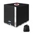 SOBEAU IBC Tank Abdeckung 1000L, IBC Container Zubehör, Wassertank Abdeckplane mit Transparenter Folie, Anti-UV Schutzplane Regenwassertank Abdeckung, IBC Wassertank Abdeckung, Schwarz