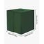 IBC Tank Abdeckung, 420D Wassertank Zubehör für Wassertank 1000l, IBC Tank Container Cover, Anti-UV Schutzplane Regenwassertank Abdeckplane mit Reißverschluss,120 x100 x116 cm (Grün)