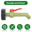 IBC Auslaufhahn und IBC Tank Kugelhahn, 1 Zoll IBC Wasserhahn mit IBC kugelauslaufhahn für IBC Tank Regentonnen Wassertank(DN40/50)
