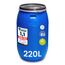 Garronda 220 Liter Regentonne mit Deckel Weithalsfass aus HDPE Regenfass für Garten Fass 220l Regenwassertonne Futtertonne Wasserbehälter Universalfass Wasserfass Regentonnen Wassertank GD-0078, Blau