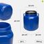 Garronda 30 Liter BPA-freies quadratisches Fass und Futtertonne Weithalsfass Wassertank und Behälter mit Deckel für Sauerkraut sowie Surfass Pökelfass für Fleisch GD-0088, Blau