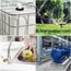 mizikuu IBC Filter, 45° IBC Deckelfilter 163mm Nylon Regenwasserfilter Auswaschbar mit Deckel IBC Filterdeckelmit Bogen IBC Tank Filter IBC Tank Zubehör für IBC Regenwassertank DN 150