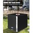 SOBEAU IBC Tank Abdeckung 1000L, IBC Container Zubehör, Wassertank Abdeckplane mit Transparenter Folie, Anti-UV Schutzplane Regenwassertank Abdeckung, IBC Wassertank Abdeckung, Schwarz