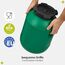 Garronda 20 Liter Weithalsfass aus BPA-freiem Futtertonne Fass Universalfass Lebensmittel Fass Regenfass für Garten Regentonne mit Deckel Regenwassertonne für Garten Wassertonne GD-0078, Grün